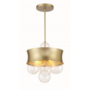 โคมระย้าสไตล์วินเทจทำจากกระจกฝ้าทองเหลือง | ไฟแบบคลาสสิกสำหรับตกแต่งบริเวณธีมย้อนยุคของโรงแรมและภายในแบบมรดกทางวัฒนธรรม - Product Image 3