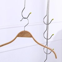 Crochets en S allongés en acier inoxydable, antidérapants, avec revêtement en caoutchouc, pour armoire et cuisine, vente en gros d'usine, OEM disponible