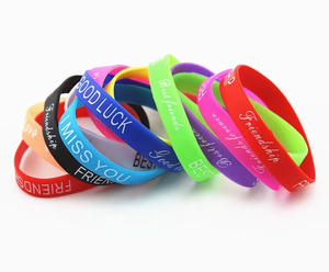Bracelet en silicone personnalisé, écologique, style religieux, pour mariage, unisexe, Saint-Valentin, promotionnel, bracelet de poignet imprimé - Product Image 2