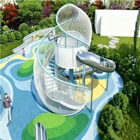 Équipement de terrain de jeu dôme personnalisé avec toboggan en spirale et passerelle, certifié CE, pour parcs et aires de jeux extérieures – Vente directe usine