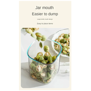 Récipient de stockage de nourriture en plastique à large ouverture de 1800 ml, récipient à café sous vide, bocaux hermétiques pour la cuisine - Product Image 6