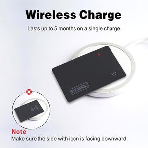 Traqueur de portefeuille GPS intelligent Rechargeable mince et étanche IP67 étiquettes de bagage 'Find My' (iOS uniquement) Localisateur d'article pour Apple Plastic - Product Image 6