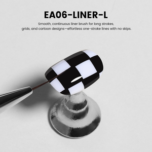 Pinceau à ongles YOKEFELLOW EA06 Long Liner, sans grumeaux, pour une application parfaite en une seule traite - Product Image 2