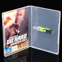 WEISHENG - Soporte Transparente para Memoria USB con Película Protectora, Ranura para Memoria USB Personalizada, Caja de Almacenamiento de Plástico