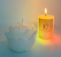 Bougies aromatiques de fête de luxe à couleurs changeantes Parfum d'intérieur en cire de paraffine parfumé pour Diwali et la fête des pères