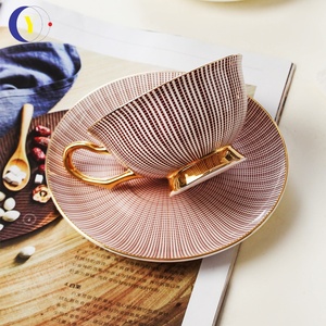 European-Inspired Luxury Ceramic Tableware <b>Set</b> Creative Design Afternoon Tea Cup and Saucer <b>PC</b> French Coffee Cup - Product Image 3