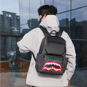 OEM người đàn ông của kẻ sọc ba lô hợp thời trang Joker da schoolbag và Túi máy tính cho du lịch thể thao giản dị phong cách - Product Image 4