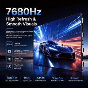 จอ LED วิดีโอวอลล์เคลื่อนที่ EG HD 4K กันน้ำ IP65 P3.91 สำหรับเช่าใช้งานกลางแจ้ง แสดงผลบนเวที สามารถต่อประกอบได้อย่างสร้างสรรค์ อ่านได้แม้กลางแดด รองรับการแสดงดนตรี - Product Image 4