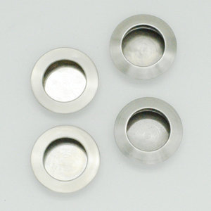 Stainless Steel Round Concealed Handles For Drawer Cabinet Furniture Minimalist Design Antirust Feature - Product Image 1