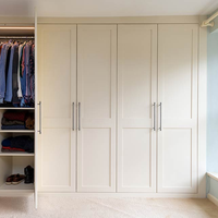 Système de dressing sur mesure style Shaker pour toute la maison, armoires de chambre en bois mélaminé de luxe