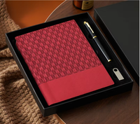 Carnet de notes A5 en cuir souple à carreaux vintage, carnet de notes d'affaires personnalisé, coffret cadeau de 100 feuilles de papier forestier imprimé