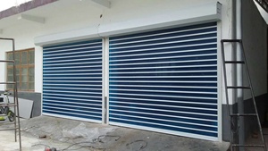 Porta Avvolgibile Automatica in Policarbonato Trasparente con Vista Completa in Alluminio, Porta <span class=keywords><strong>Garage</strong></span> Trasparente - Product Image 4
