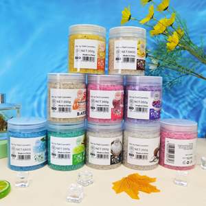 Sal de baño orgánica Natural sin irritación, exfoliante corporal blanqueador, Exfoliante para pies, Spa, remojo, Aroma, azúcar, exfoliante, flor, sal de cristal - Product Image 2