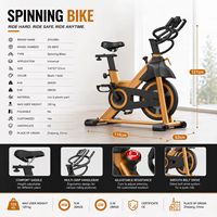 Vélo d'exercice d'intérieur Zhuobu professionnel avec cadre en acier, capacité de charge maximale de 120 kg, fonctionnement silencieux