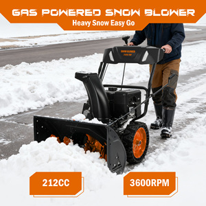 Souffleuse à neige autotractée avec 6 vitesses avant et 2 vitesses arrière, équipement de déneigement à moteur essence - Product Image 2