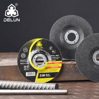 Disque de polissage abrasif fin à liant résineux de 4,5 pouces, meule de ponçage à dureté moyenne, support OEM pour meuleuse d'angle, métaux ferreux