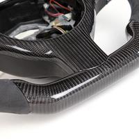   Volant en fibre de carbone haut de gamme, sport, à fond plat, remplacement amélioré pour la plupart des modèles, performance et luxe