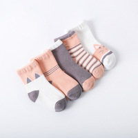 Dessin animé mignon enfants coton chaussettes ensemble tricot hiver garçons et filles bébé enfants chaussettes toddle enfant nouveau-né chaussettes