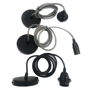 Hot Koop Diy Verlichting Armatuur Cord Set E27 Lamphouder Opknoping Kroonluchter Kabels Snoeren