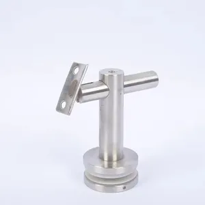 Vortex Staircase Design 304 316 Stainless Steel Handrail Fitting Glass Balustrade Post Bracket Railing Clamp