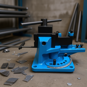 Cintreuse manuelle universelle pour acier plat et barres d'armature, 120 degrés, robuste, pour la cintrage de tiges métalliques et de profilés - Product Image 2