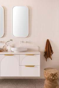 Meubles de salle de bain en bois avec lavabo, ensemble de meubles suspendus à la paroi, imperméables, résistants à l'eau, pour la maison, l'hôtel, vente en gros en usine - Product Image 5