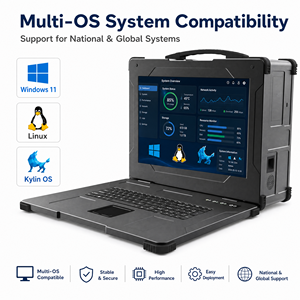 คอมพิวเตอร์พกพาแบบพับได้ขนาด 17.3 นิ้ว ทนทาน พร้อมช่องเสียบ Multi PCI PCIE พอร์ต RS485 ช่องต่อแบบ Serial ตัวเครื่องทำจากโลหะผสม Mg-Al เหมาะสำหรับงานอุตสาหกรรม - Product Image 5