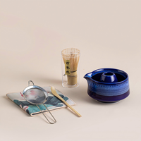 Ensemble d'outils pour la cérémonie du matcha japonais fait main, fouet en bambou naturel, kit de thé matcha personnalisable