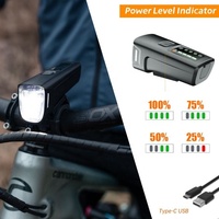 Ensemble de feux de vélo LED FiftyWhales certifié StVZO allemand, phare anti-éblouissement 100LUX, feu arrière, batterie 2000mAh, sécurité nocturne