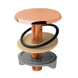 Tappo di Copertura in Ottone Ramato da 49mm per Valvole - Product Image 1