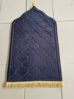 Tapis de prière musulman en flanelle portable en gros, tapis de prière islamique turc 65cm x 110cm, tapis de prière personnalisés avec logo