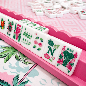 Juego <span class=keywords><strong>de</strong></span> Mahjong <span class=keywords><strong>de</strong></span> Lujo con Diseño Moderno y Estético <span class=keywords><strong>de</strong></span> <span class=keywords><strong>Selva</strong></span> Tropical, Silla <span class=keywords><strong>de</strong></span> Playa con Diseño <span class=keywords><strong>de</strong></span> Loros, Cabaña Tropical, Diseños Florales Botánicos, 160 Piezas - Product Image 4