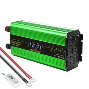 LCD-Anzeige 2000 W 4000 W Gleichstrom 12 Volt zu Wechselstrom 110 Volt 12 V 110 V Reine sinuswelle Stromwechselrichter