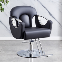 Fauteuil de Barbier Moderne et Contemporain en Cuir PU Doré pour Salon de Coiffure, Atelier, École, Hôpital, Hôtel, Extérieur