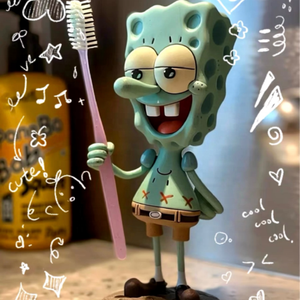 <span class=keywords><strong>Bob</strong></span> the SquarePants Octopus Résine Ornement de bureau fait à la main Porte-stylo et brosse à dents mignon pour salle de bain pour les vacances et les cadeaux - Product Image 6
