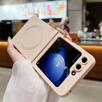 Casing Ponsel Silikon Magnetik Lembut untuk Samsung Galaxy Z Flip 6 5 4 3 Casing Ponsel Samsung Z Lipat Mewah