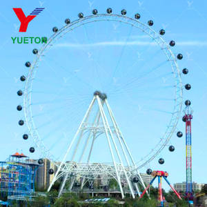 Grande Roue de Ferris de 88 m à <span class=keywords><strong>Prix</strong></span> <span class=keywords><strong>d</strong></span>'Usine, Personnalisable avec Éclairage, Manège Populaire pour Parc <span class=keywords><strong>d</strong></span>'Attractions, Roue de Ferris à Vendre - Product Image 3