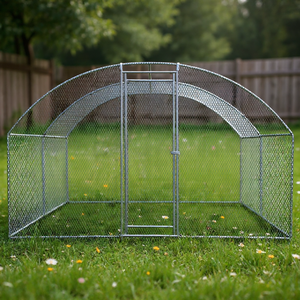 Gallinero Metálico de 13 x 10 pies, Jaula para Aves de Corral, Corral Exterior para Gallinas, Conejos, Gatos y Perros - Product Image 2