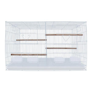 Wholesale <strong>Pet</strong> Supplies - Large White Parrot Metal Wire <strong>Cage</strong> - Quail Bird <strong>Cage</strong> - No Blind Spots for Observing <strong>Pets</strong> - Product Image 5