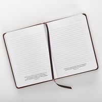Journal chrétien classique B6, format pratique, carnet d'inspiration avec verset biblique de Josué 1:9