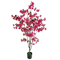 Arbre artificiel de bougainvillier de haute qualité, plantes en soie, fleurs décoratives pour la décoration intérieure et extérieure