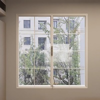 Fenêtres et portes coulissantes verticales en acier inoxydable avec moustiquaire en alliage d'aluminium, vitrage anti-éclatement pour toitures et balcons de maisons