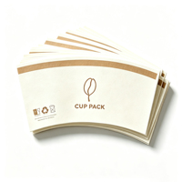 Gobelet en papier jetable écologique enduit de PE, imperméable, pour café, bière, boissons, matière première pour gobelets en papier