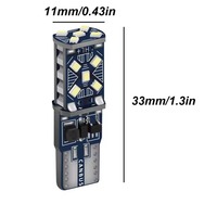 1 Stück Auto T10 2016 15SMD W5W 194 Seitenblinker LED-Glühbirne Ultra Hell Auto Rückfahr-Brems-Parkleuchte