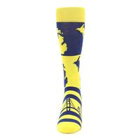 Calcetines de Diseño Masculino con Estampado de Mapa Amarillo, Crea Tus Propios Calcetines