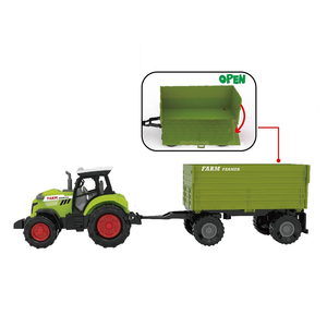 <span class=keywords><strong>Tracteur</strong></span> agricole de Simulation pour enfants à échelle 1/32, jeu de bricolage, voiture jouet, toboggan avec lumières - Product Image 2