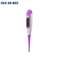 Termometer Digital Veteriner HUA'AN MED, Termometer Fleksibel untuk Pengukuran Suhu Hewan Peliharaan