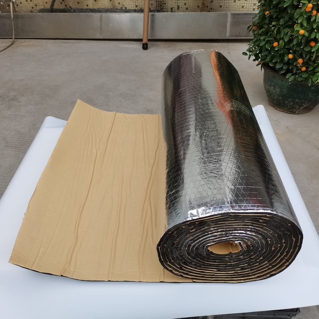 Auto Adhesive Rubber Fire Resistant Soundproof 10mm Thick Car Noise Absorbing Insulation