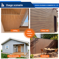 Structure légère, nouveau matériau, revêtement ASA, panneaux muraux en WPC, terrasse composite extérieure pour applications de plafond et de mur