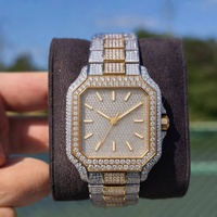 Montres Hip Hop Iced Out VVS1 Moissanite Diamond pour hommes, montres de luxe de créateurs, acier inoxydable, automatiques, mécaniques